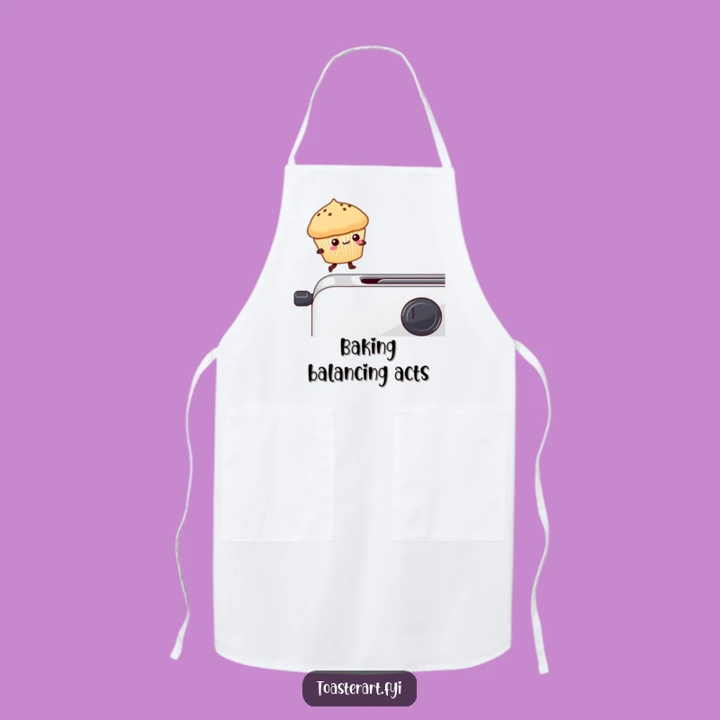 Funny Muffin Toaster Apron: Kitchen Adventure & Hilarious Style for Bakers