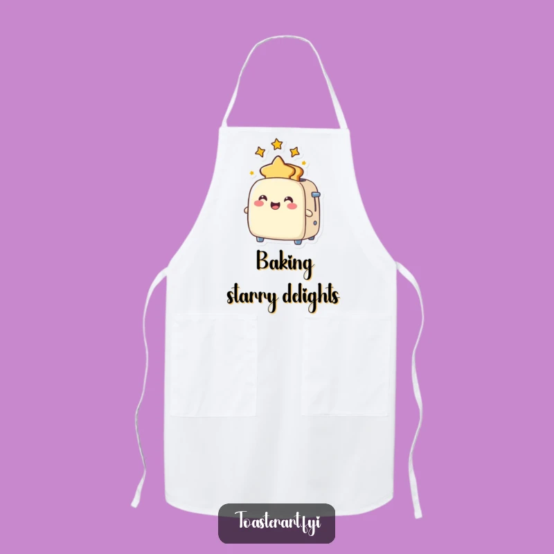 Funny Star Toast Toaster Apron: Joyful Kitchen Fun, Ideal Humorous Cook Gift