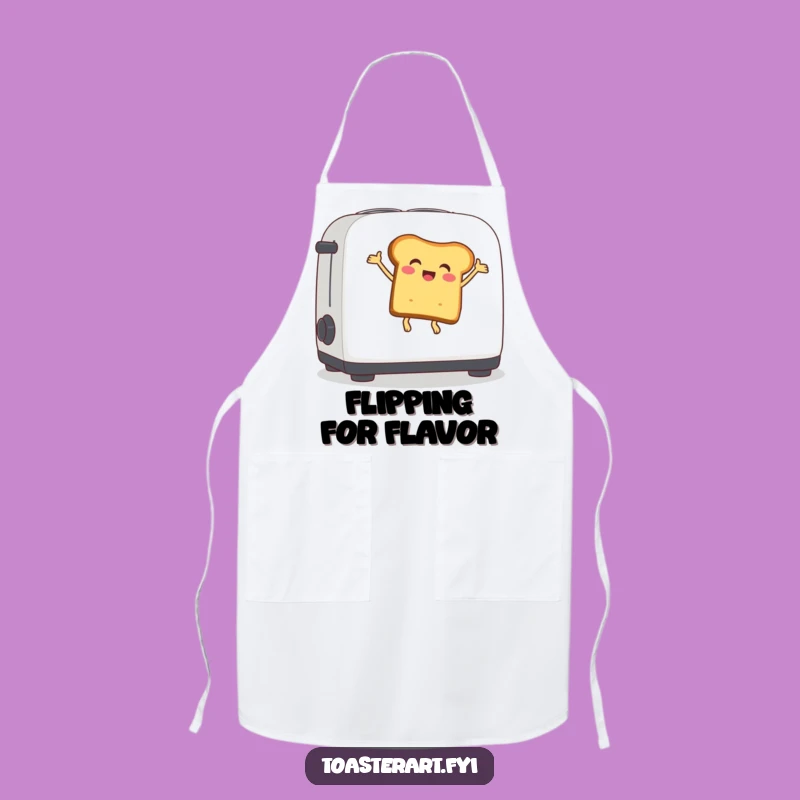 Funny Bouncing Bread Apron: Cheerful Chef's Gear for Humorous Cooking