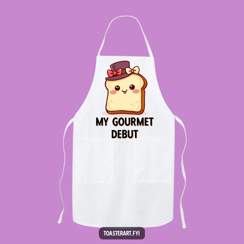 Funny Dapper Toast Apron: Chef of Fine Breakfast Funny Gift