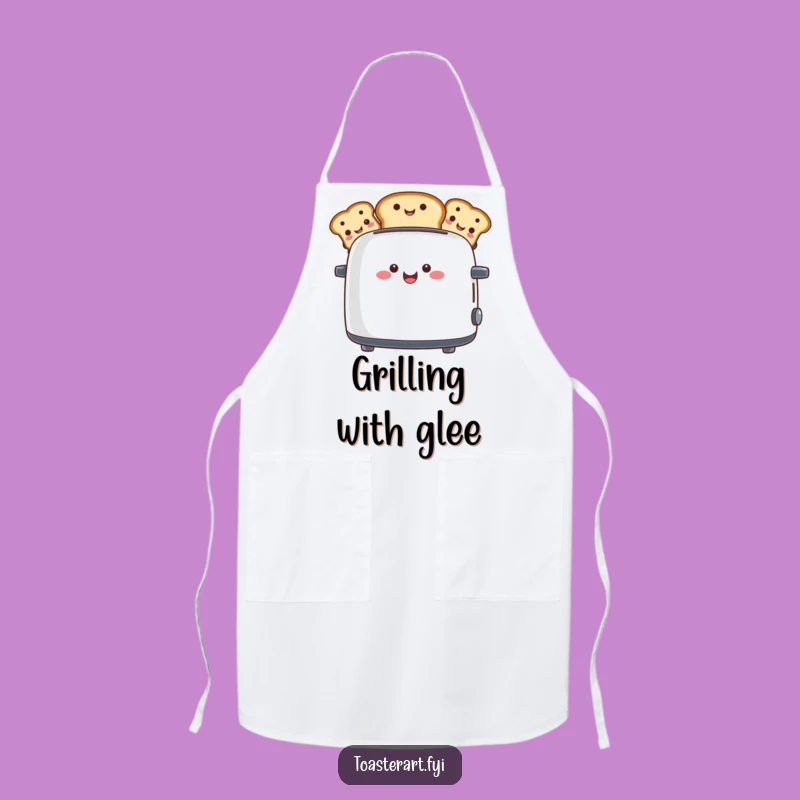 Funny Toaster Face Apron: Cook Up Smiles with Breakfast Fun