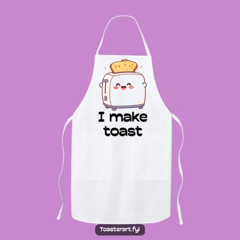 Funny Toaster Toast Apron - Kitchen Character Attire for Humorous Chefs