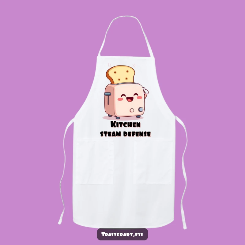 Funny Steam Fan Apron: Comedic Kitchen Attire for Cool Cooks