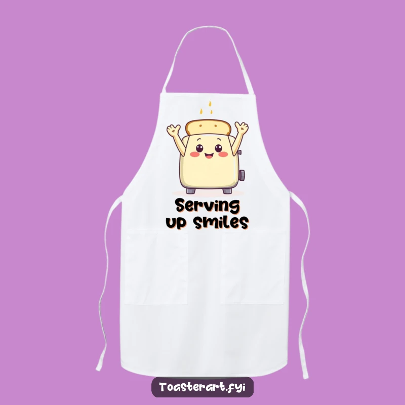 Funny Toaster Wave Apron: Kitchen Charm & Hilarious Greetings for Home Cooks