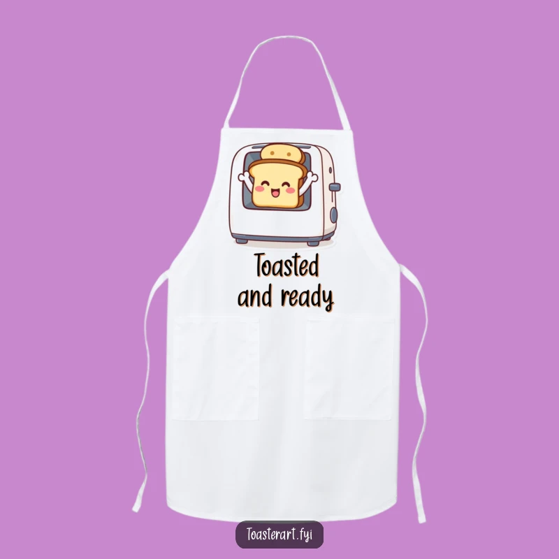 Funny Toast Wave Apron - Cheerful Kitchen Companion Gift