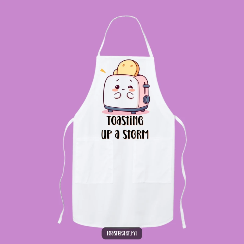 Funny Toaster Bread Apron - Cook with Playful Precision & Humor!