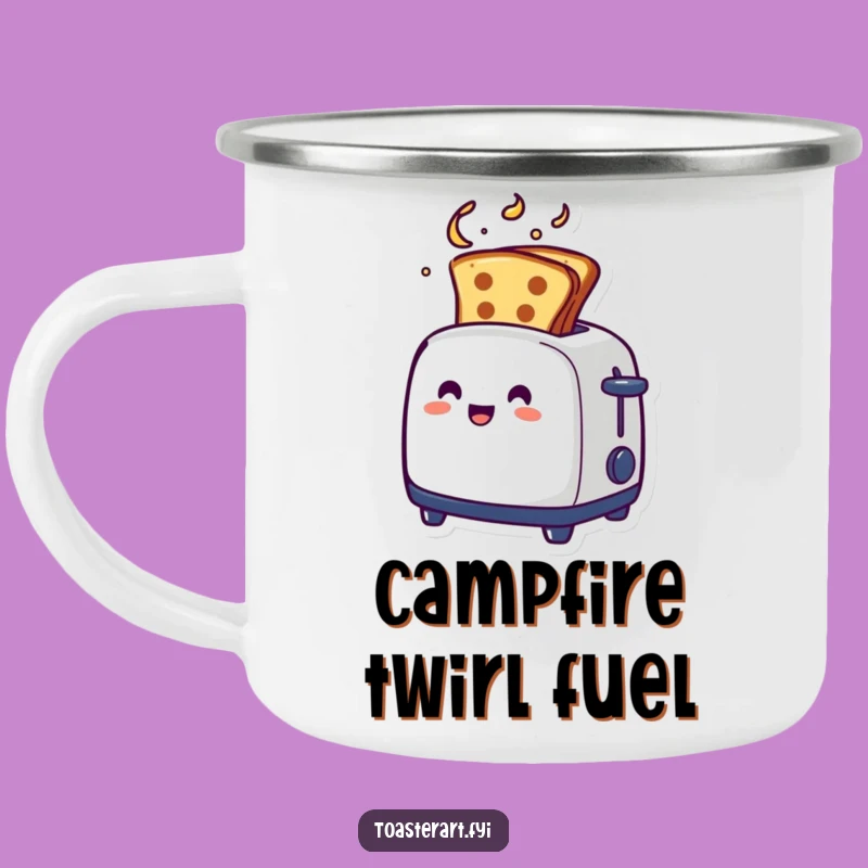 Adventure Funny Artistic Swirl Toaster Camping Mug - Creative Outdoor Gift