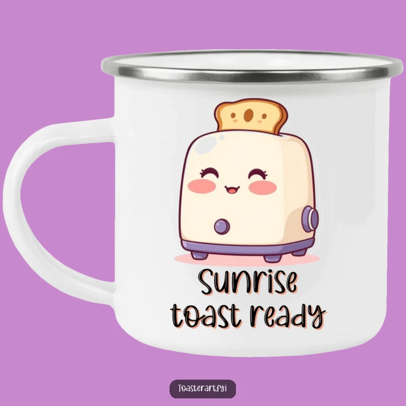 Adventure Funny Blushing Toaster Camping Mug - Artistic Toast Outdoor Gift
