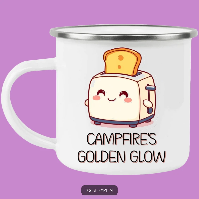 Funny Toaster Slice Camping Mug: Your Golden Breakfast Companion