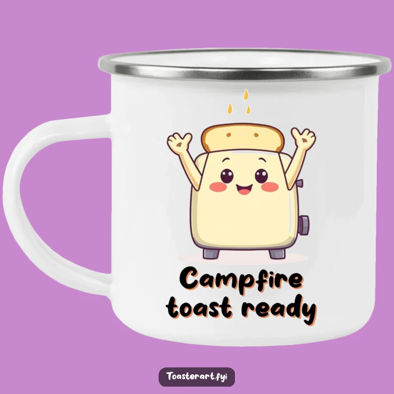 Funny Toaster Wave Camping Mug: Adventure Companion with a Hilarious Breakfast Welcome