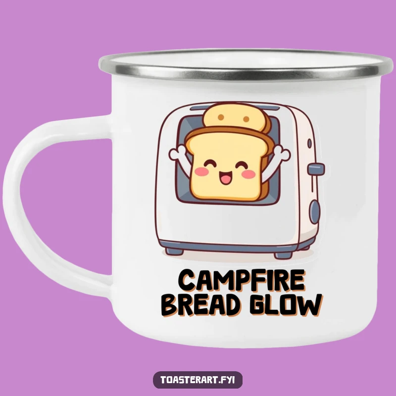 Funny Toast Wave Camping Mug - Cheerful Drinkware for Adventures