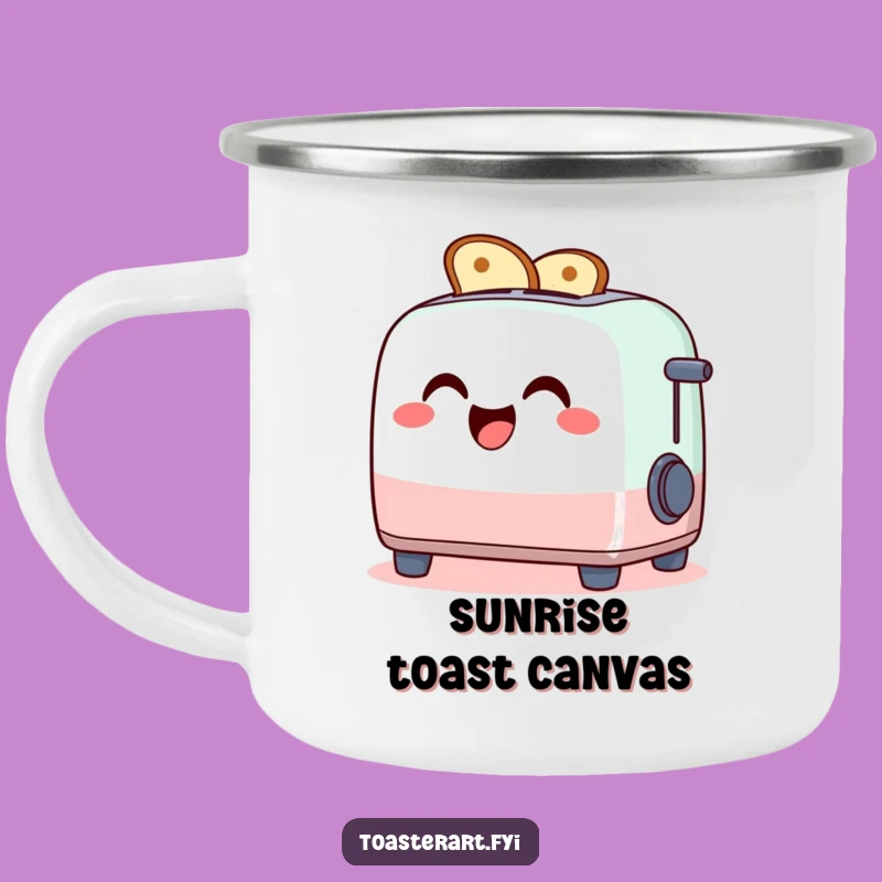 Funny Toaster Art Camping Mug - Adventure-Ready Hilarious Drinkware