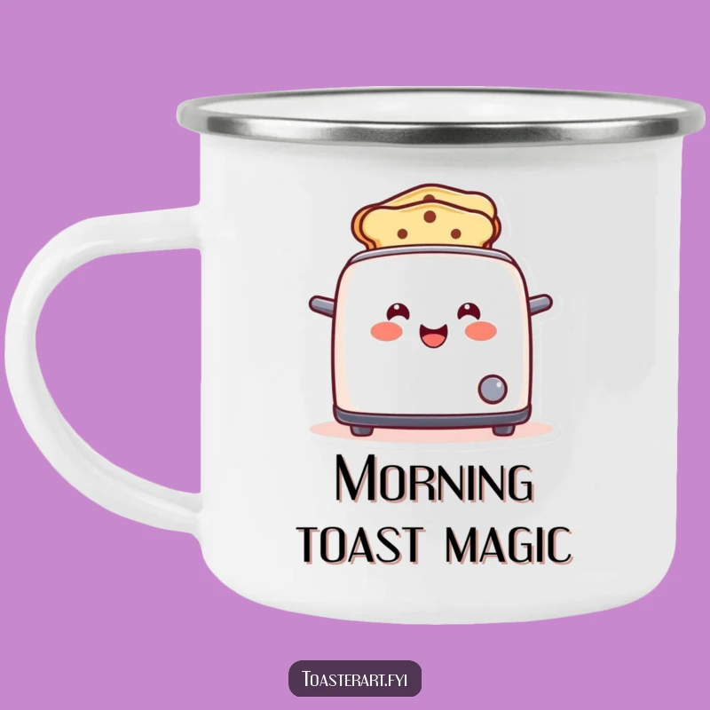Funny Toaster Pop Camping Mug: Breakfast Fun and Funny Gift