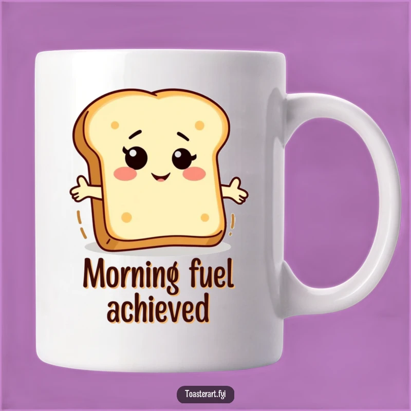 Funny Bread Slice Mug: Ride the Wave of Breakfast Joy, Perfect Funny Gift