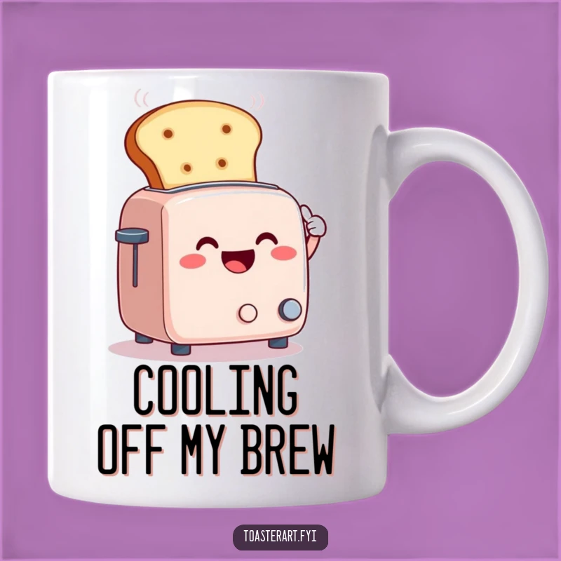 Funny Toaster Steam Fan Mug: Hilarious Kitchen Relief Gift for Smilers