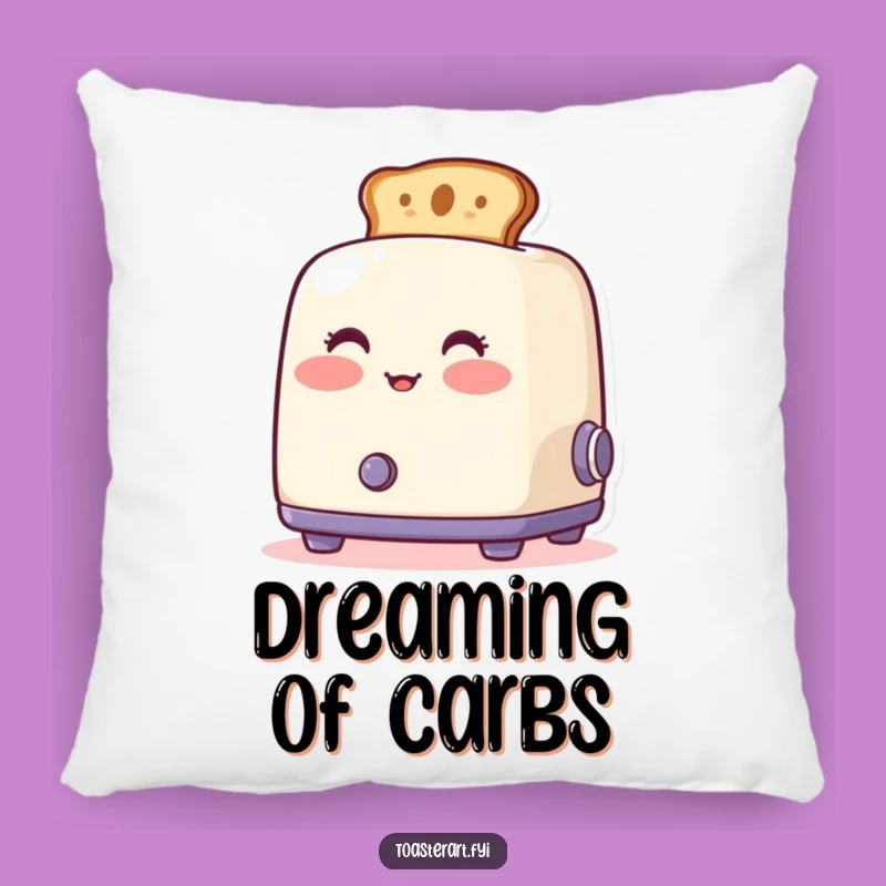 Cozy Funny Blushing Toaster Pillow - Artistic Toast Accent Gift