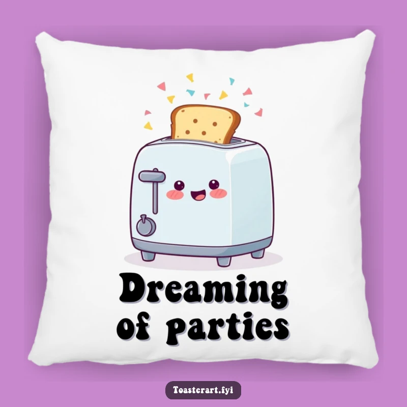 Funny Confetti Toaster Pillow: Comfy Accent for Festive and Cheerful Spaces