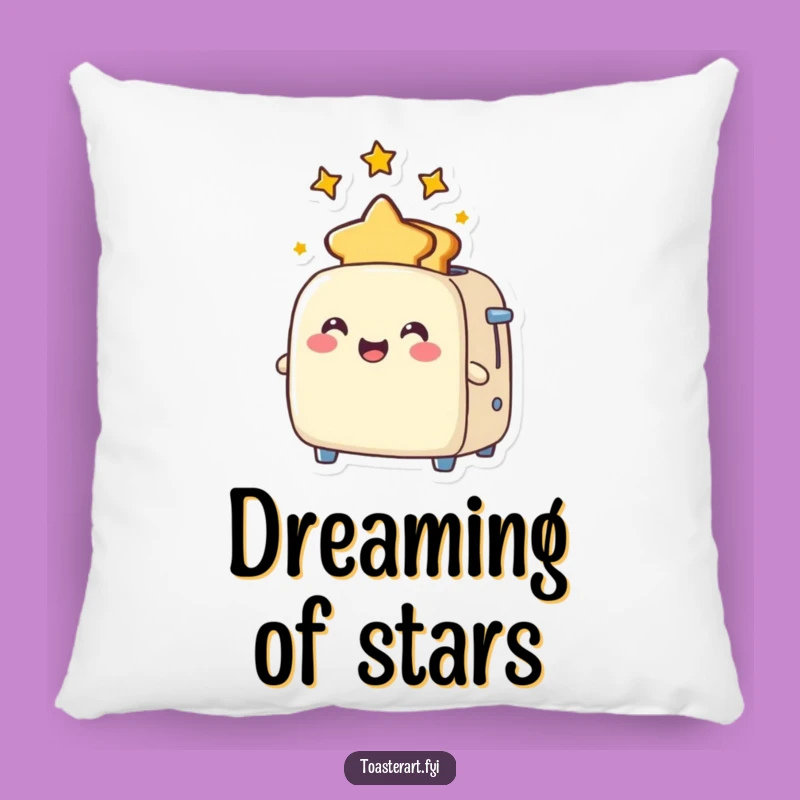 Funny Star Toast Toaster Pillow: Cozy Joyful Accent, Perfect Humorous Gift