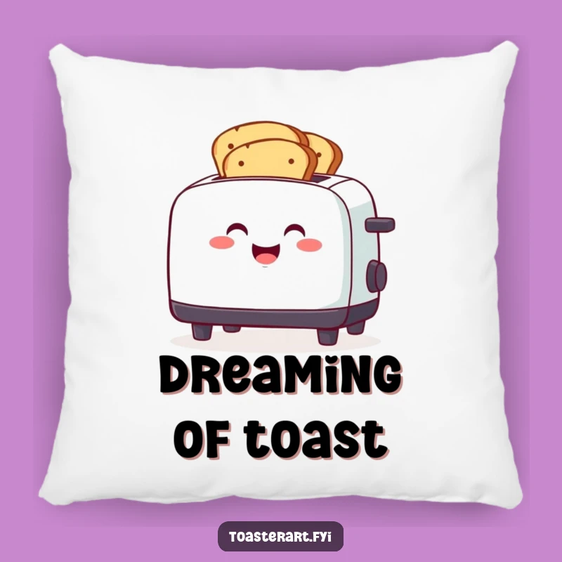 Funny Toaster Toasting Bread Pillow: Cozy Kitchen Decor, Hilarious Gift
