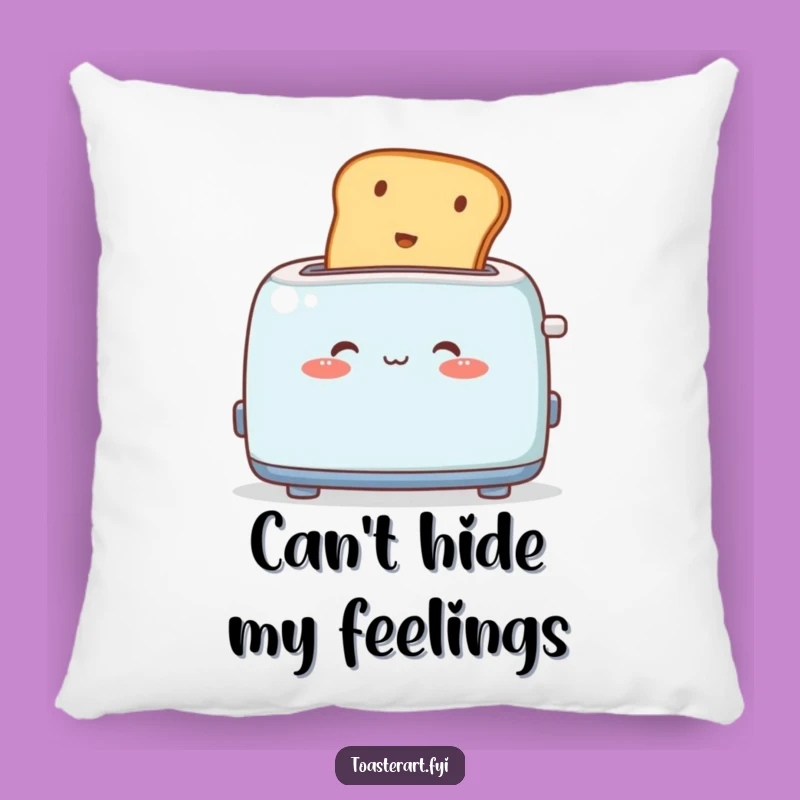 Funny Blushing Toaster Pillow: Cute Toast Eruption Cushion