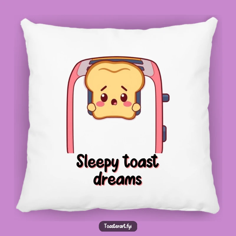 Funny Startled Toast Pillow: Soft Comfort with Cartoon Surprise