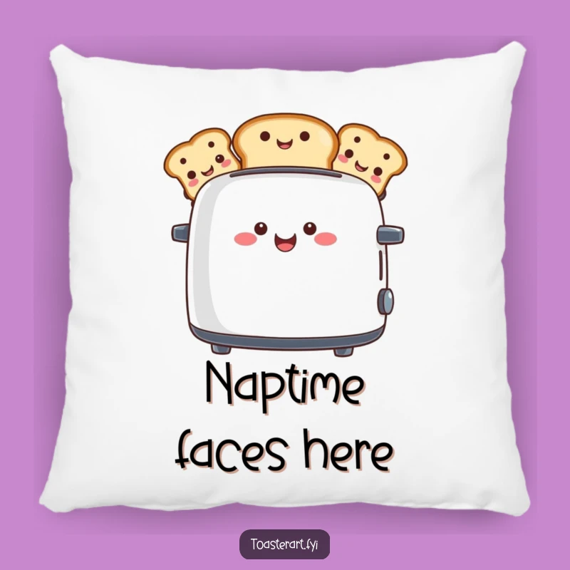 Funny Toaster Face Pillow: Add Comfy Cheer with Breakfast Smiles