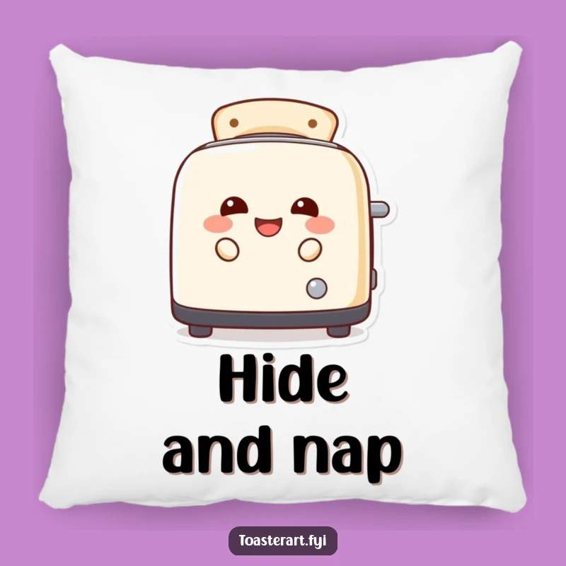 Funny Laughing Toaster Pillow - Cozy Comfort with a Hilarious Peeking Character