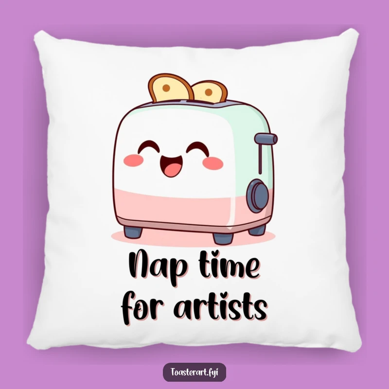 Cozy Funny Toaster Art Pillow - Soft & Hilarious Decor Gift