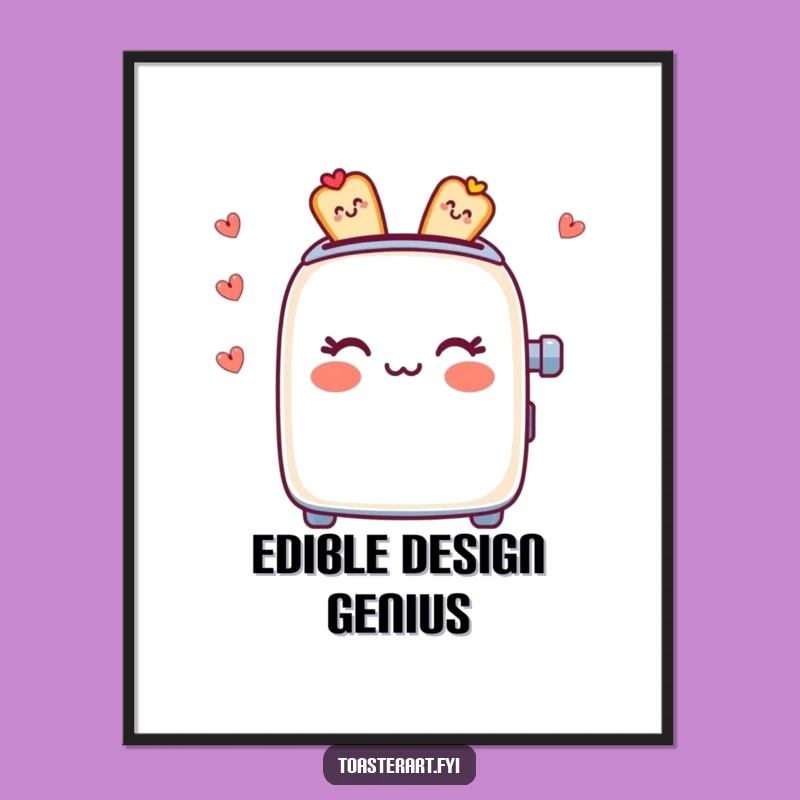Funny Pattern Toaster Digital Print: Edible Artistry, Instant Funny Gift