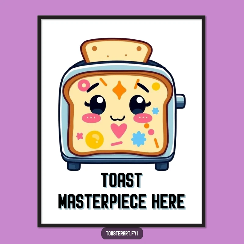 Funny Toaster Toast Art Digital Print: Instant Joyful Decor, Perfect Gift!