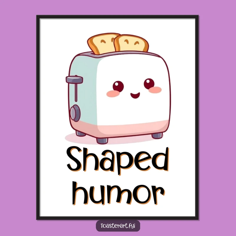 Funny Toaster Toast Shapes Digital Art: Instant Breakfast Whimsy!