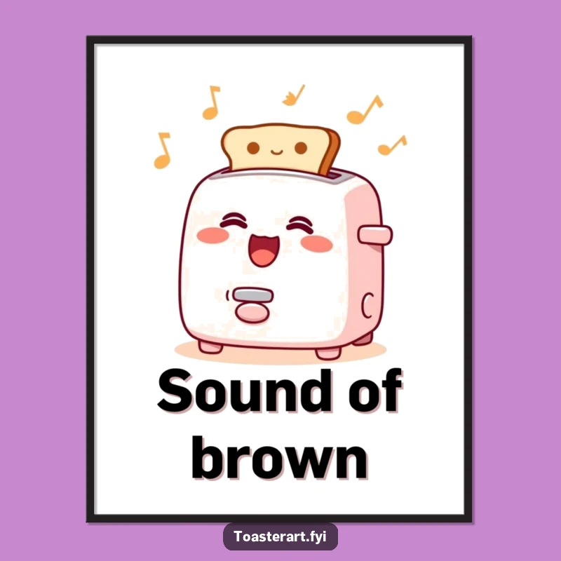 Funny Toaster Song Digital Art - Rhythmic Toast Pop Print, Instant Humorous Decor Gift