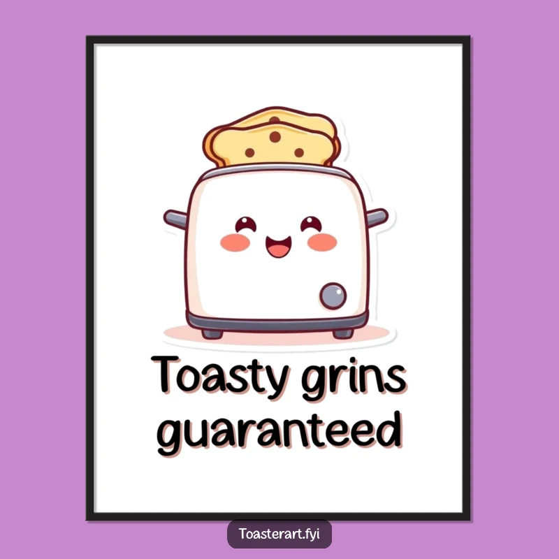 Funny Toaster Smile Digital Art: Instant Joy and a Funny Gift