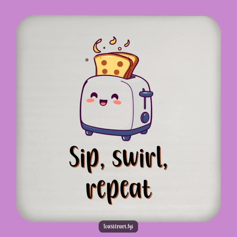 Funny Artistic Swirl Toaster Coaster Set - Creative Table Protection Gift