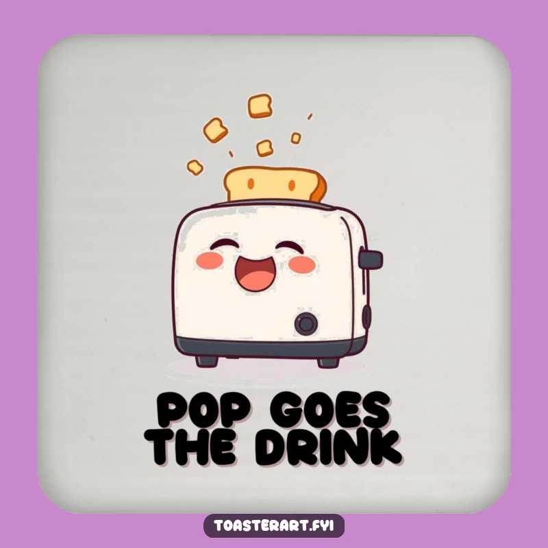 Funny Toast Laugh Coaster: Protect Surfaces with Breakfast Humor