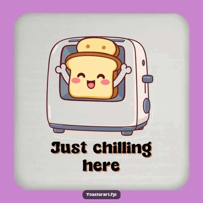 Funny Toast Wave Coasters - Protect Surfaces with a Smile