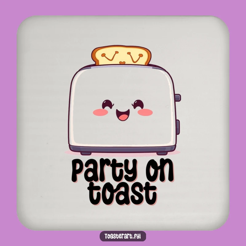 Funny Toaster Art Coasters: Protect Surfaces with Colorful Cartoon Creations