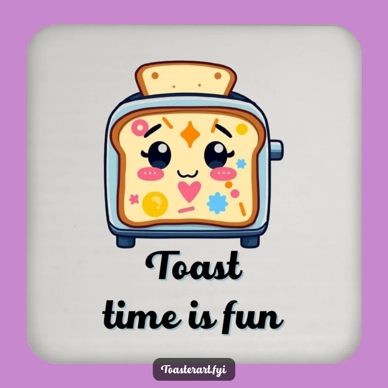Funny Toaster Toast Art Coaster: Protect Surfaces with Humor, Unique Gift!