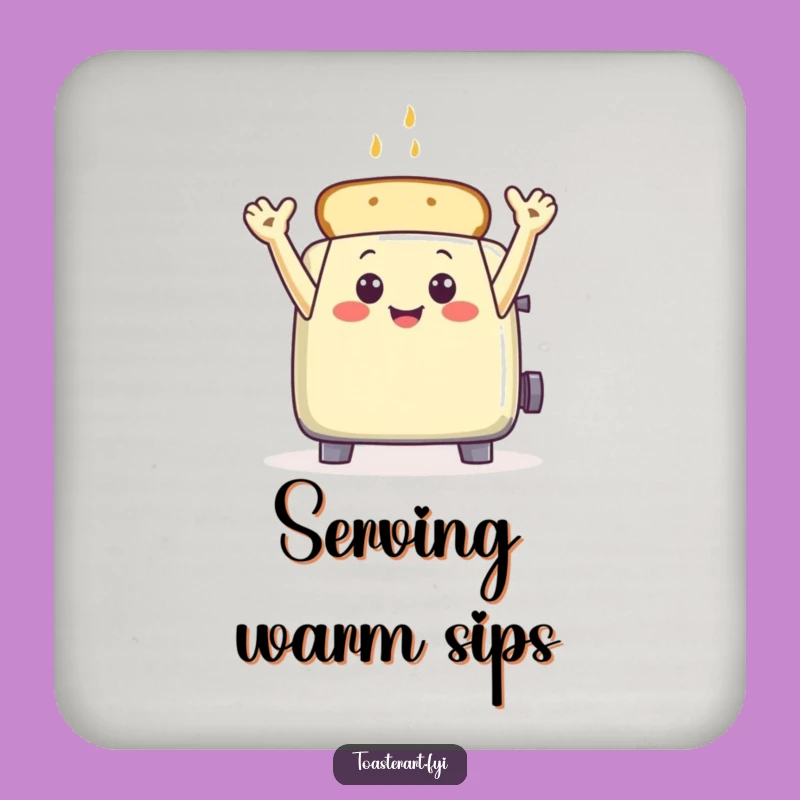 Funny Toaster Wave Coaster: Protect Surfaces with Hilarious Breakfast Charm