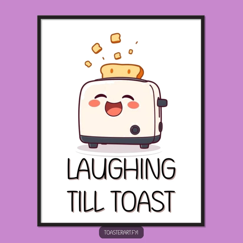 Funny Toast Explosion Poster: Hilarious Wall Art for a Lively Kitchen