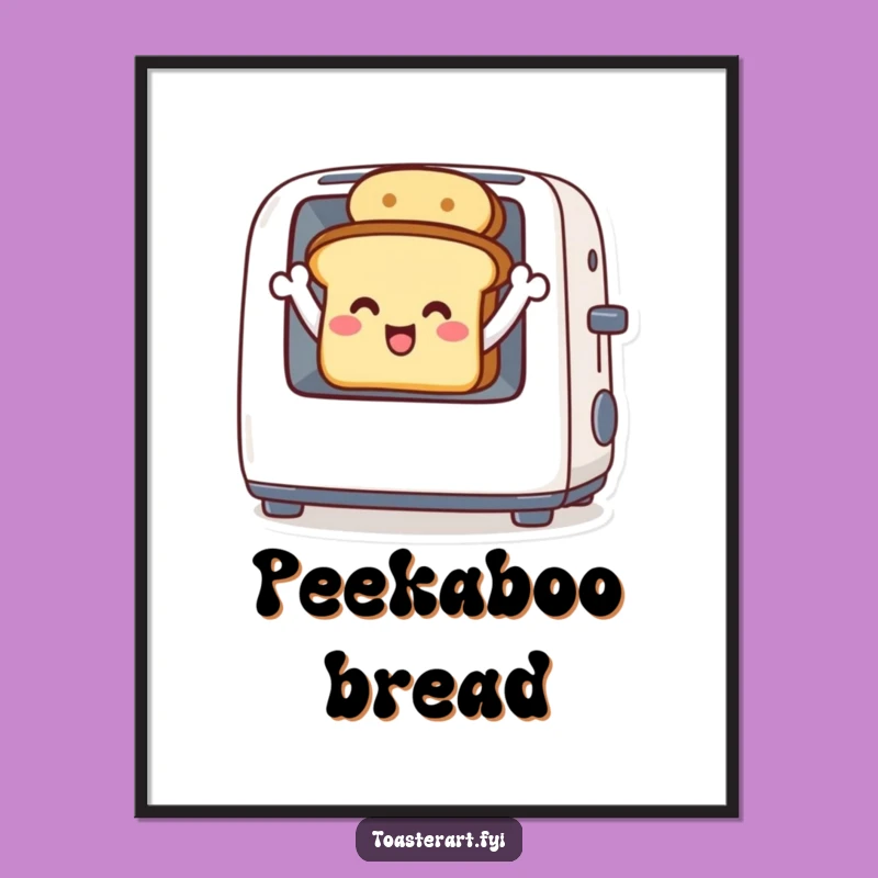 Funny Toast Wave Poster - Cheerful Wall Art for Happy Homes