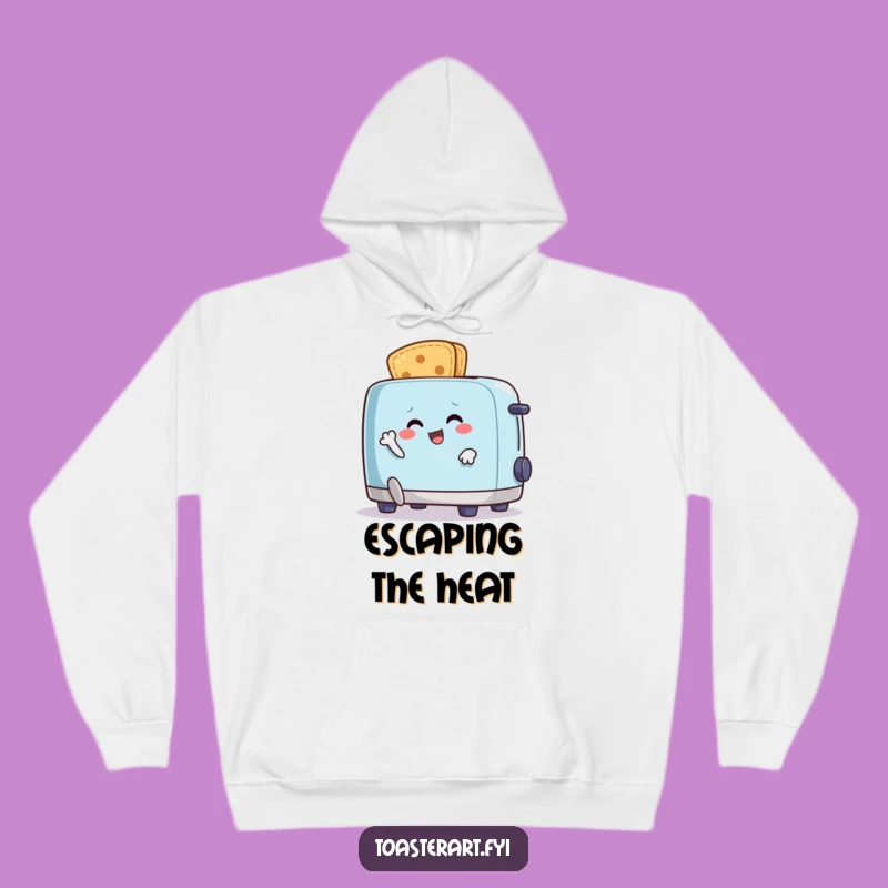 Cozy Funny Crumb Escape Hoodie: Warmth & Breakfast Antics
