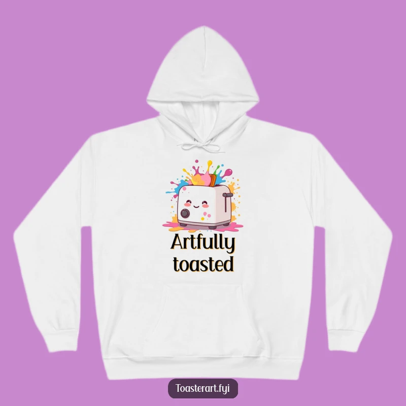Funny Art Toaster Paint Splatter Hoodie: Cozy Up with Creative Vibes!