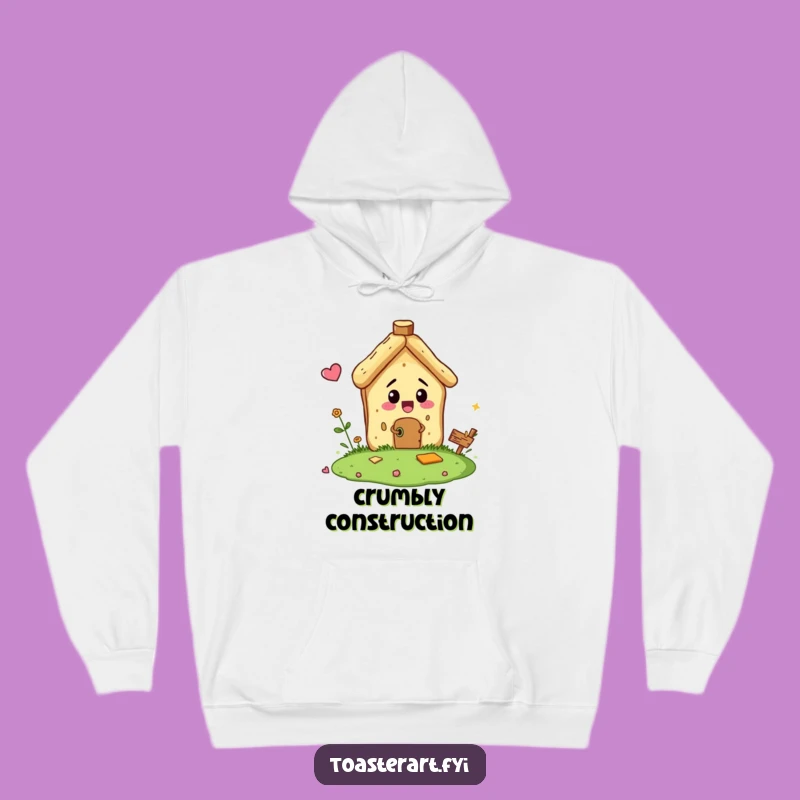 Funny Bread Crumb Builder Hoodie - Cozy Construction & Comedy!