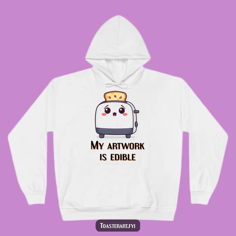 Funny Surprised Toaster Hoodie - Cozy Up with This Artistic Breakfast Character