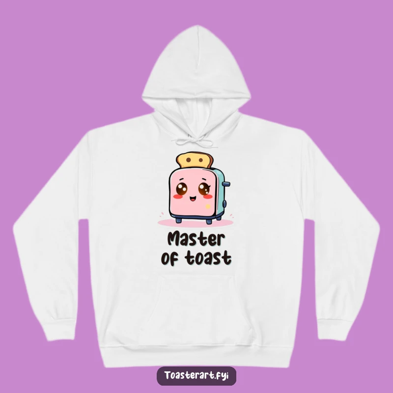 Funny Abstract Toaster Hoodie: Cozy Glowing Eyes Toast Art Sweatshirt