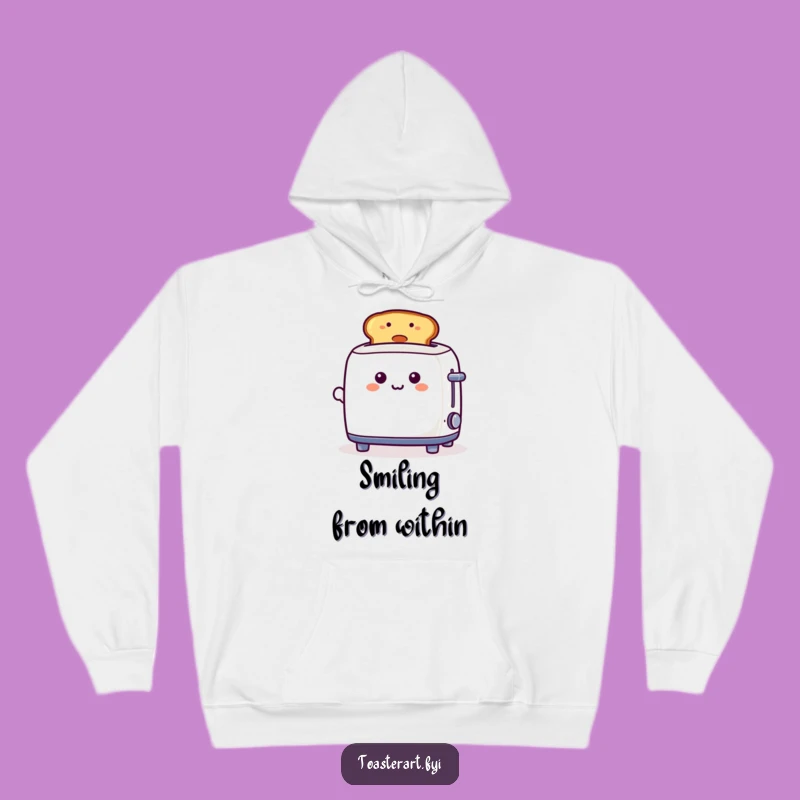 Funny Toaster Smiley Toast Hoodie - Cozy Up with This Playful Breakfast Character