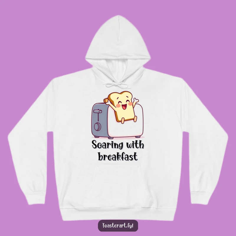 Funny Toast Leap Hoodie: Cozy Comfort & Hilarious Warmth for Breakfast Lovers