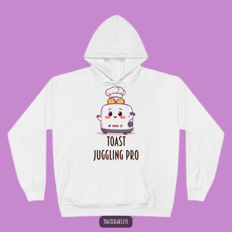 Funny Chef Toaster Hoodie: Cozy Juggling Design, Perfect Humorous Gift