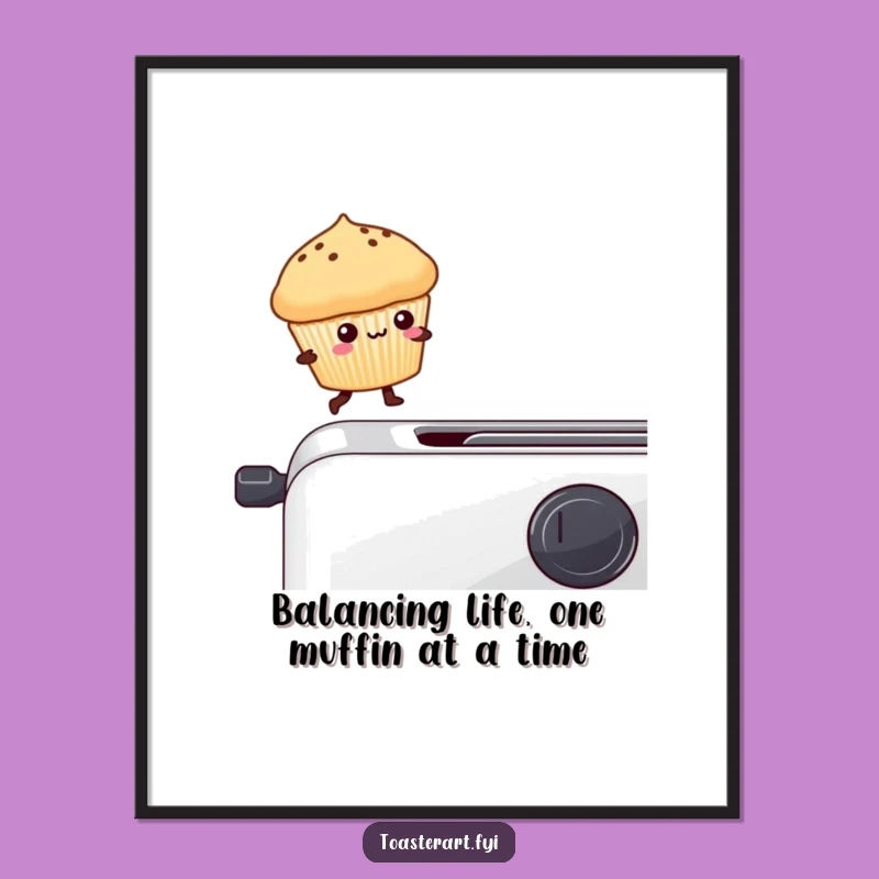 Free Printable Kawaii Muffin Wall Art - Cute Downloadable Art for Whimsical Decor